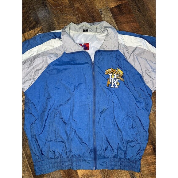 Vintage 90's Pro Player Kentucky Wildcats Light Jacket Track Top Mens Blue Sz XL - Picture 6 of 8